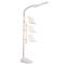 OttLite White Dual Shade LED Floor Lamp with USB Charging Station